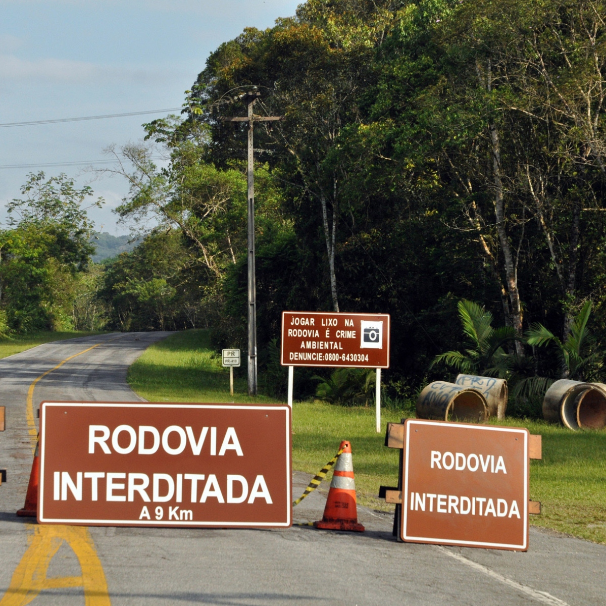  rodovia bloqueada 