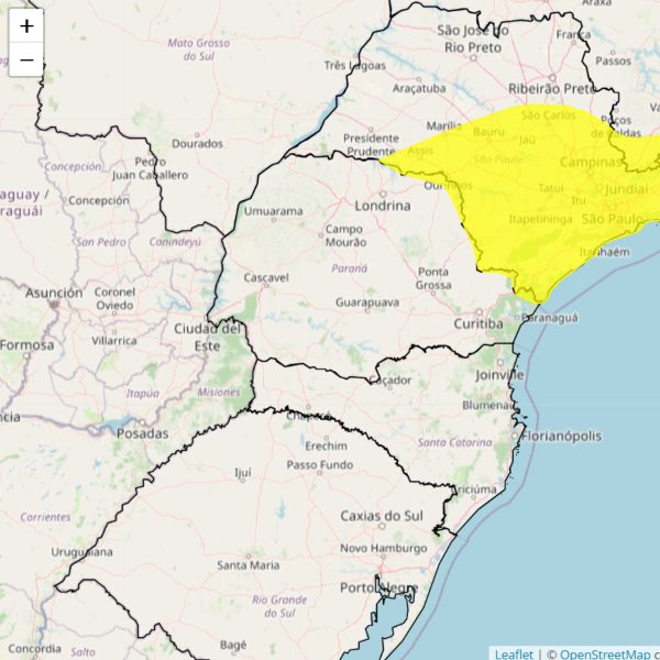 alerta amarelo tempestade paraná