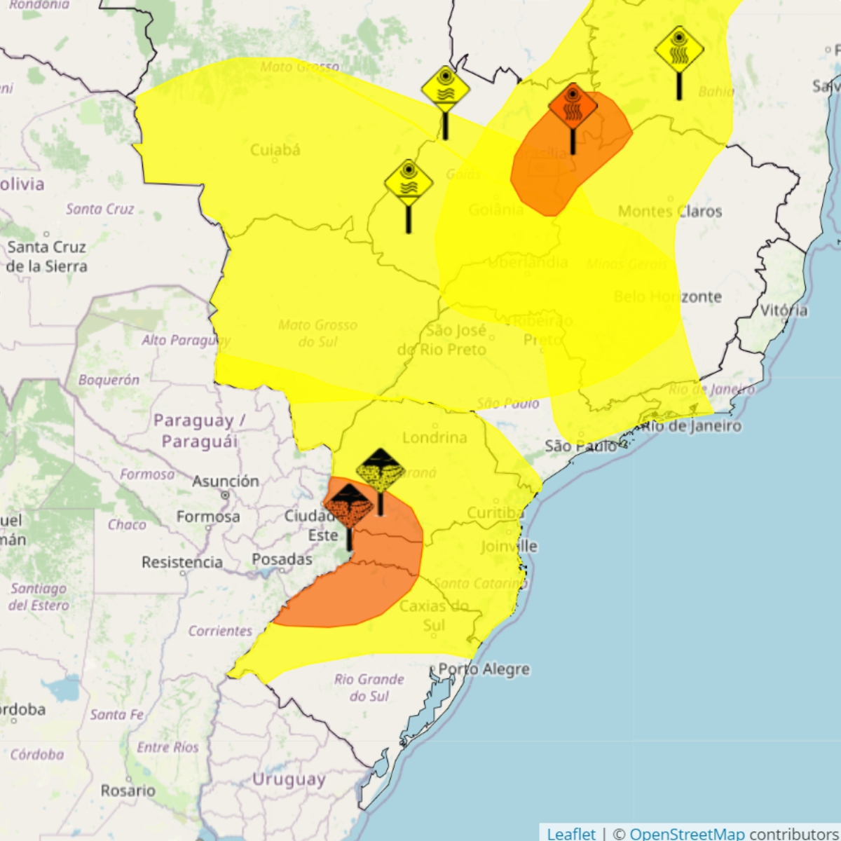  alerta laranja paraná 