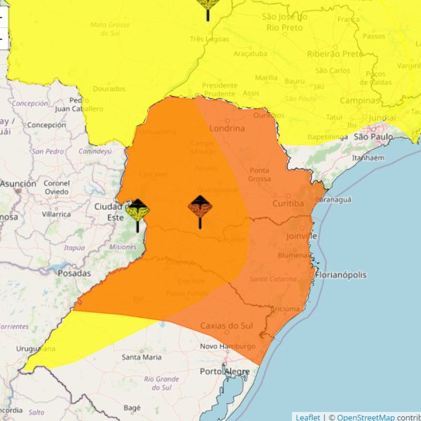 alerta laranja paraná