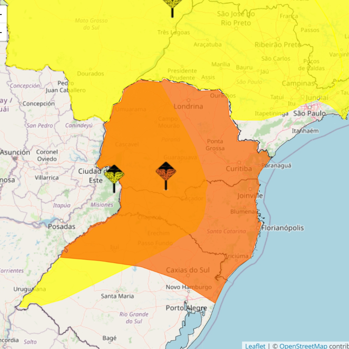  alerta laranja paraná 