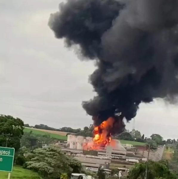 incendio chapecó empresa combustíveis