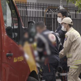 acidente homem ferido socorrido