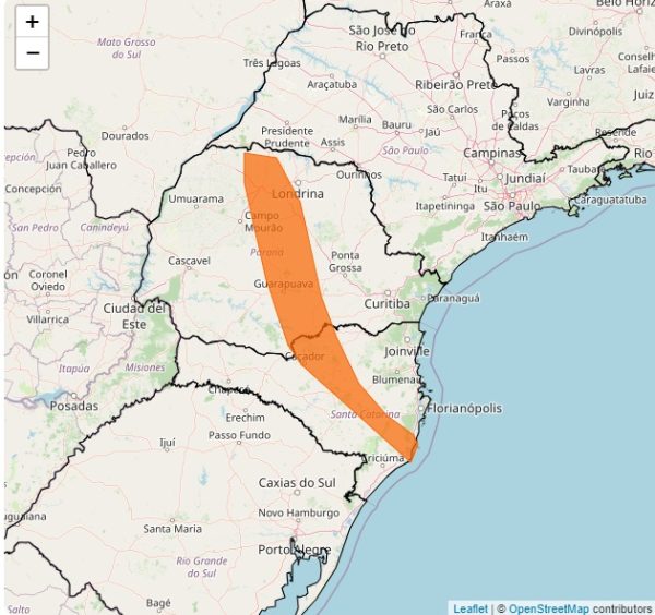 Maringá vai ser atingida por novo ciclone extratropical? Veja a previsão