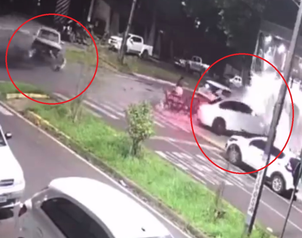  Após acidente de trânsito, BMW invade cervejaria no Paraná; VÍDEO 3 