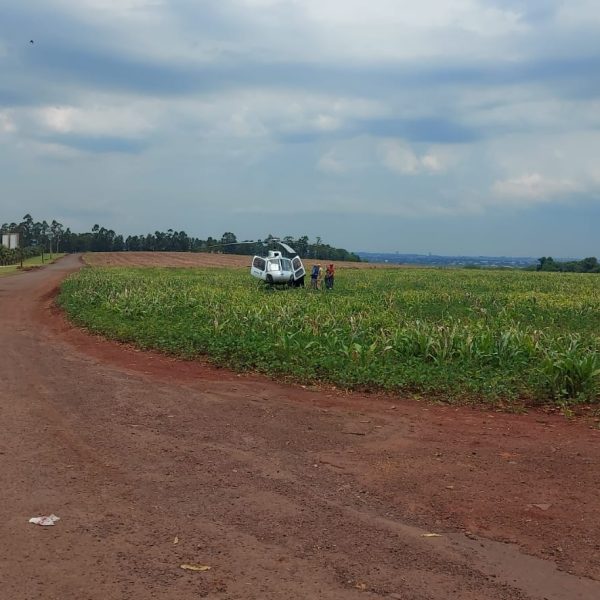 Trabalhador é socorrido inconsciente após ser atingido por maquinário no Paraná