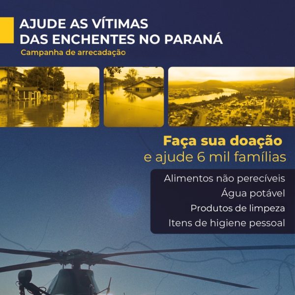 campanha arrecadação PRF - União da Vitória - cheia do rio Iguaçu