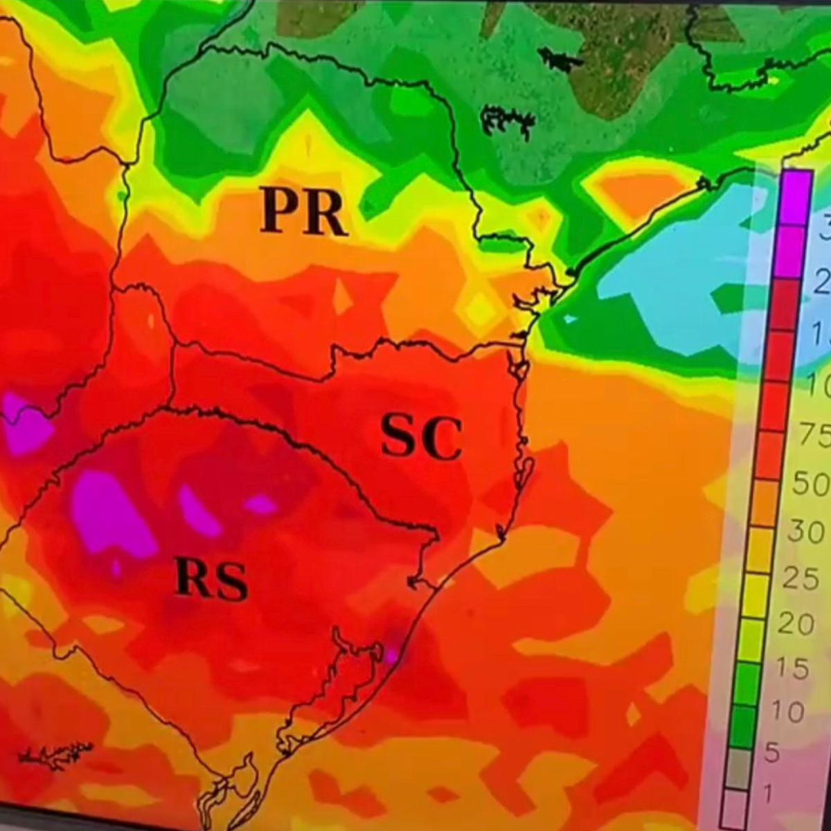  região sul acumulado de chuva 