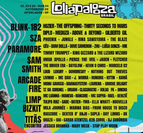 Lollapalooza 2024: Paramore, Sam Smith, Luísa Sonza e muito mais