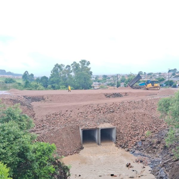 obras PR-151 - destruída pela chuva