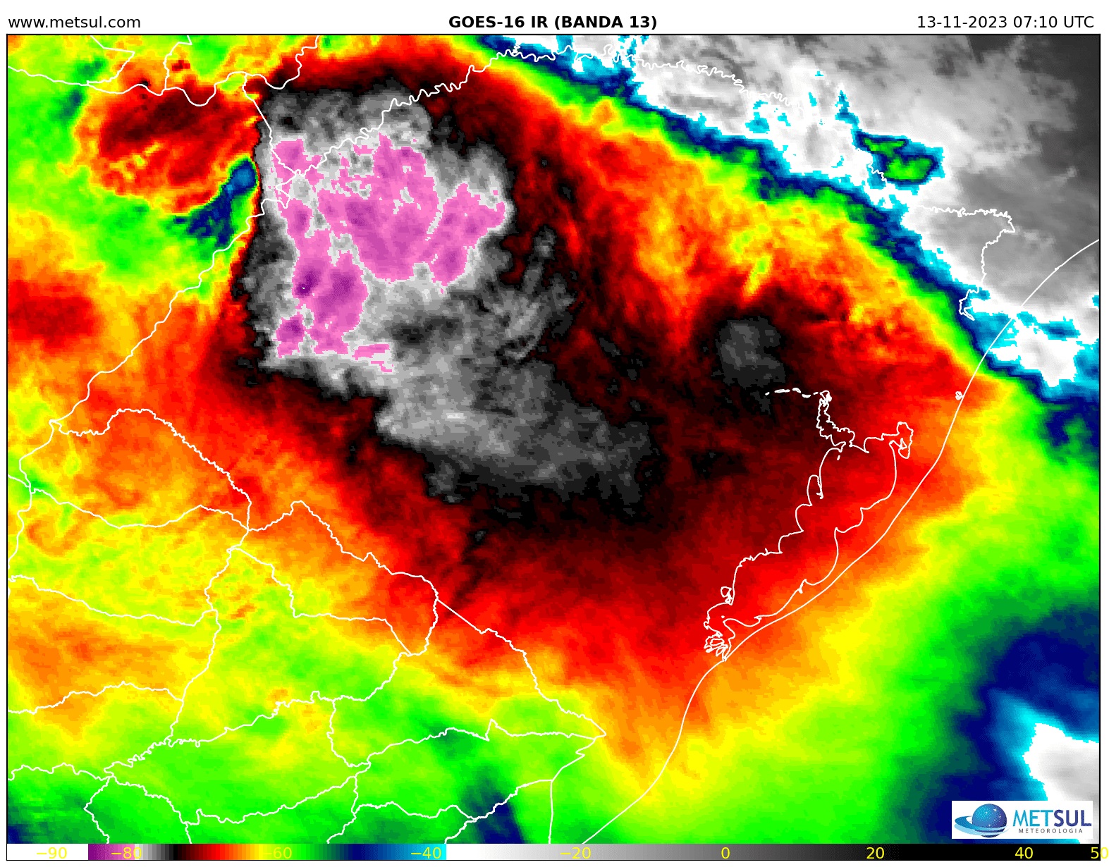  Especialistas alertam para chuva torrencial no Sul do Brasil nesta segunda (13) 