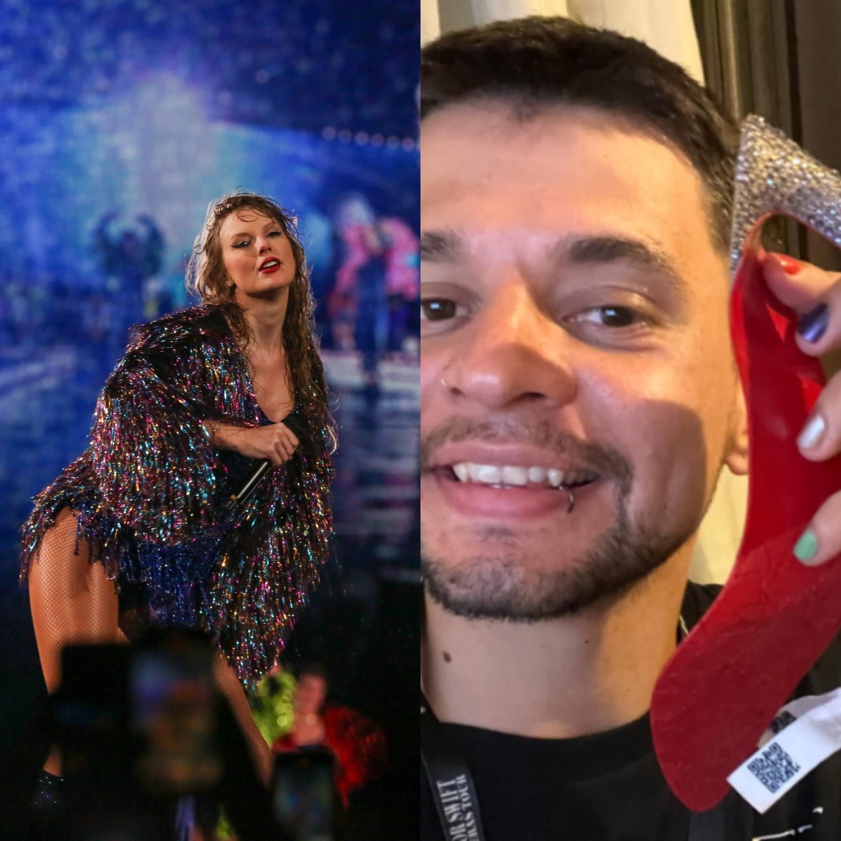 Fã que pegou o salto de Taylor Swift quer vender para custear o tratamento  de câncer de prima