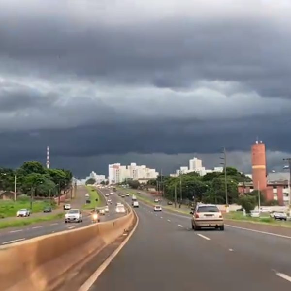 temporal com rajadas de ventos Londrina