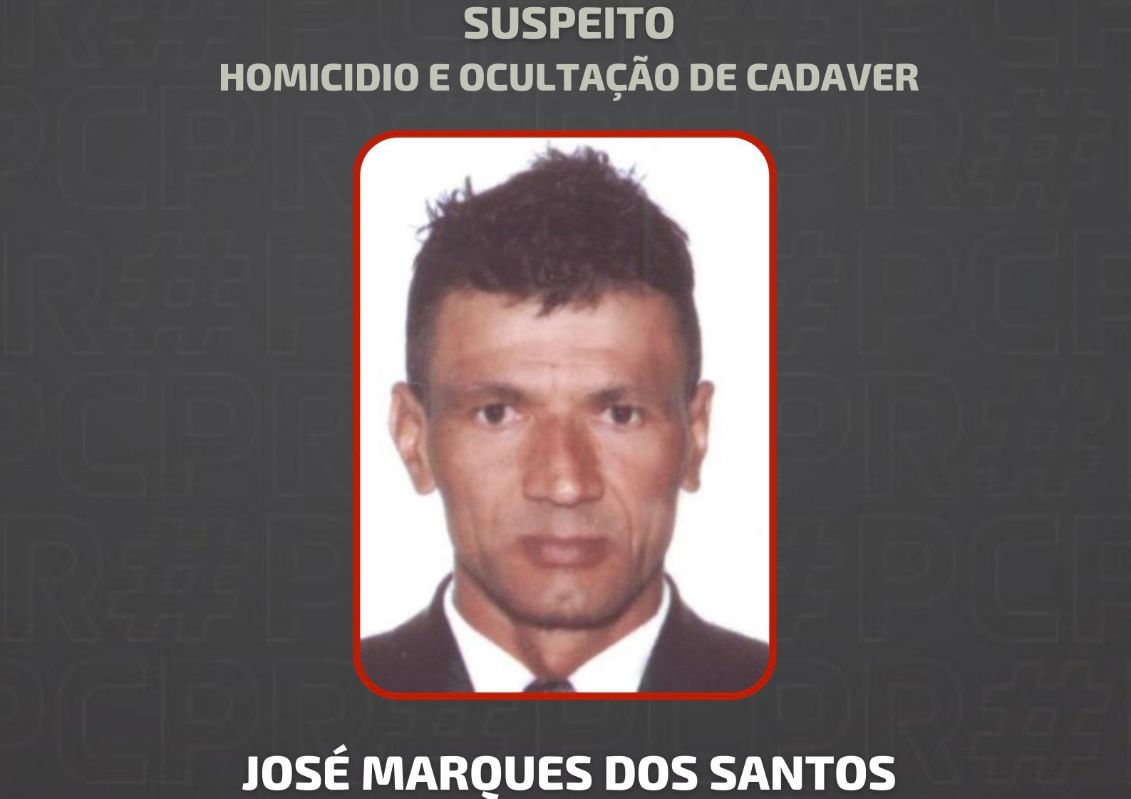  Polícia do Paraná divulga foto de suspeito de homicídio em Astorga 