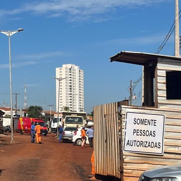 O acidente aocnteceu enquanto a máquina era manobrada