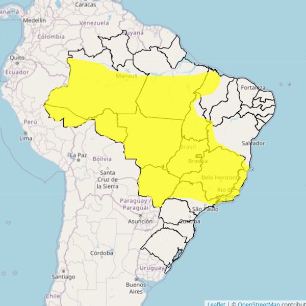 alerta amarelo tempestade noroeste do paraná