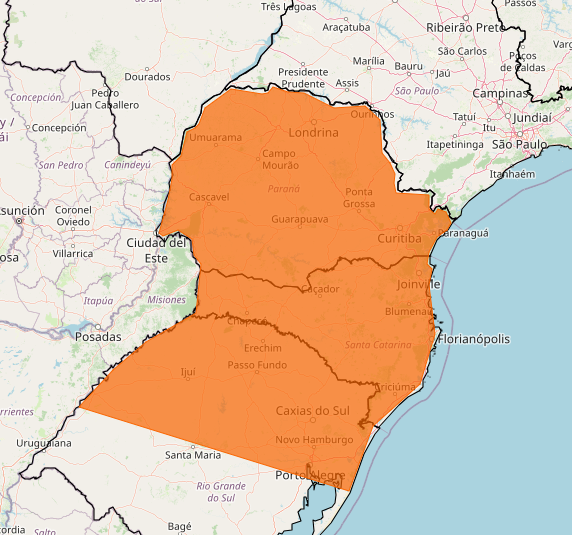 Londrina está em alerta laranja