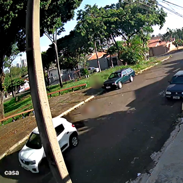 O motorista do carro prestou ajuda.