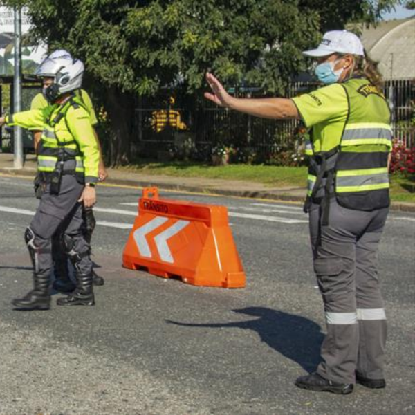 Bloqueio fiscalizado pelo Setran