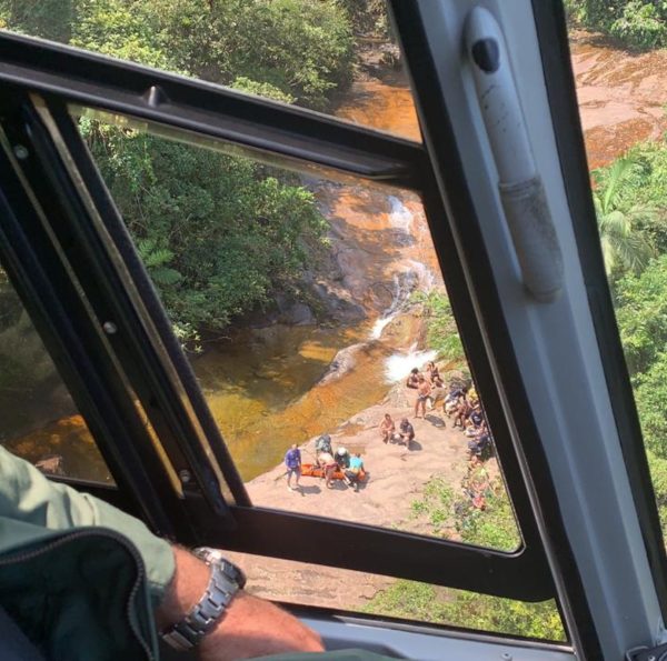 cabeça d´água turistas ilhados salto dos macacos