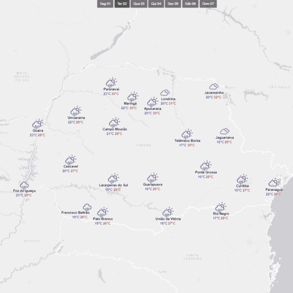 previsão do tempo temporais paraná 2024