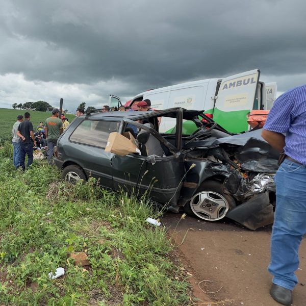 Acidente deixa cinco feridos na BR-487