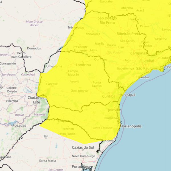 Londrina está em alerta para temporais.