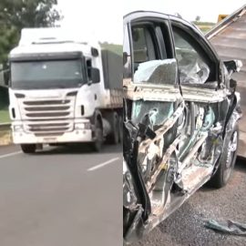 Caminhoneiro reage a tentativa de assalto