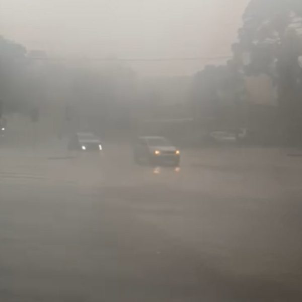 Chuva de granizo em Curitiba