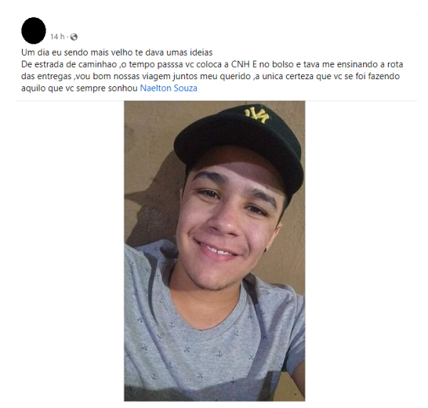 morte de jovem carbonizado no Paraná causa comoção nas redes sociais