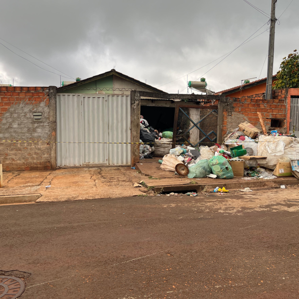 Casa onde aconteceu o homicídio.