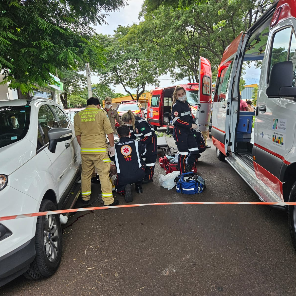 morador de rua atropelado carreta maringá