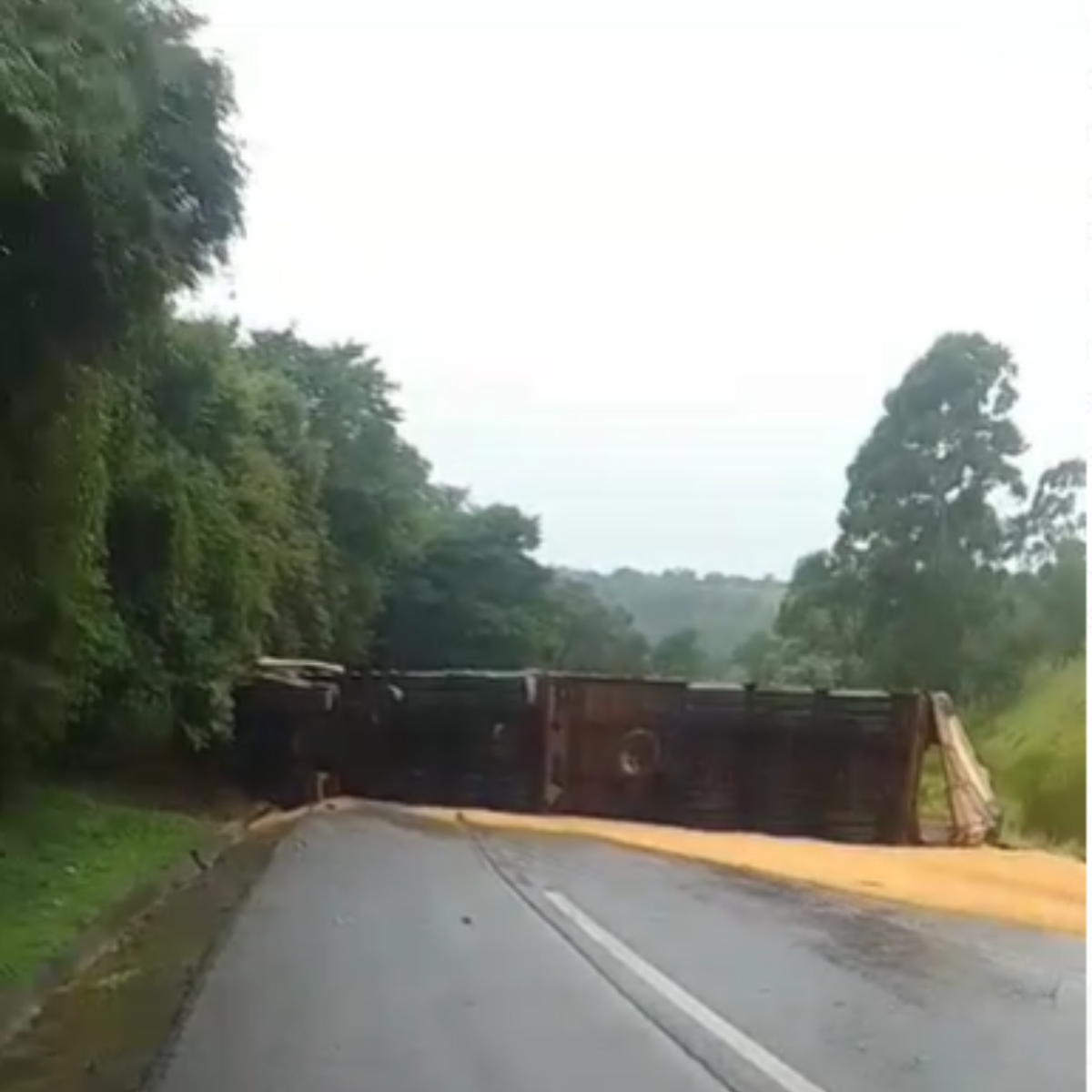  BR-277 acidente caminhão 
