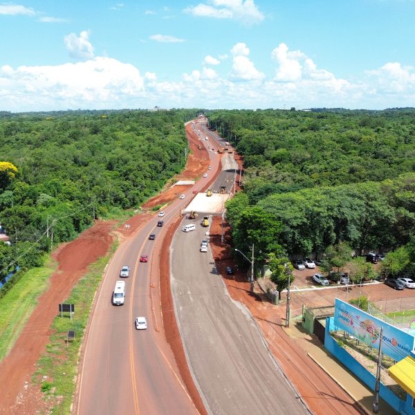 obras rodovia das cataratas Foz do Iguaçu