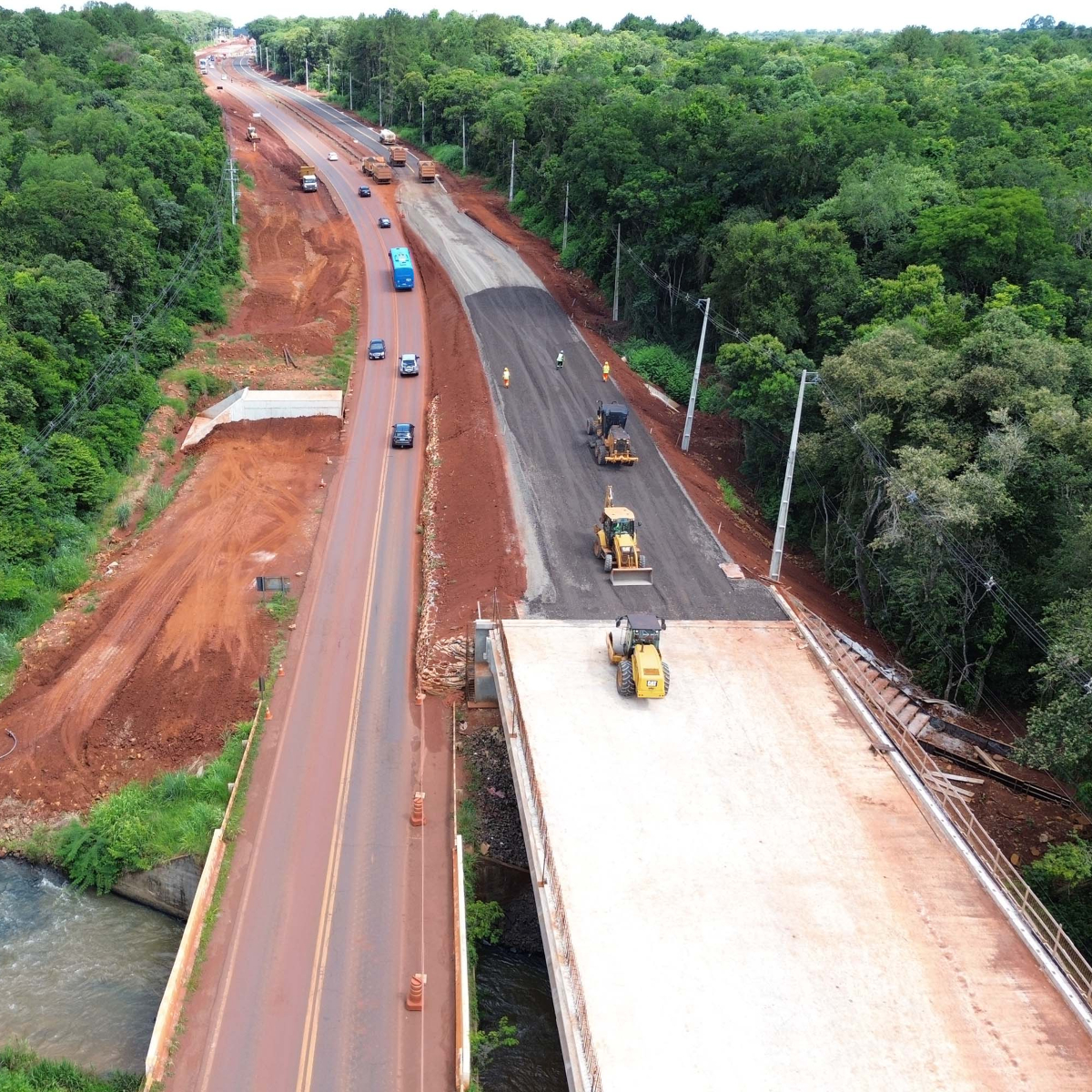  obras rodovia das cataratas Foz do Iguaçu 