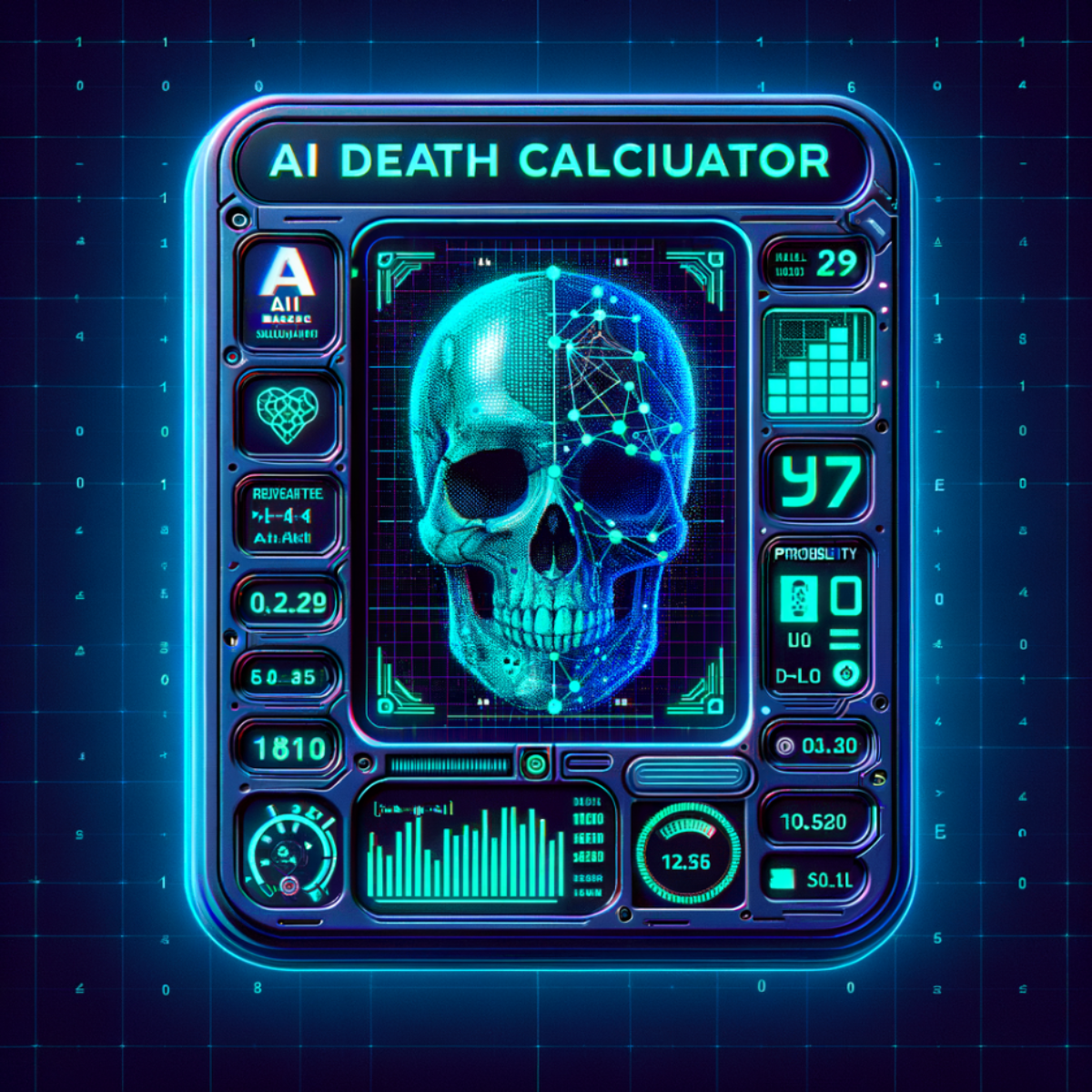  Imagem criada para o site que calcula a data da morte. 