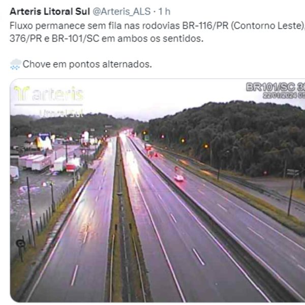 Movimento das rodovias do Paraná