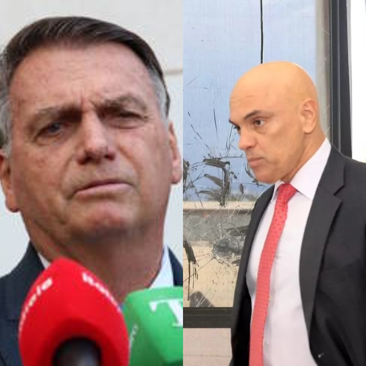  Jair Bolsonaro e Alexandre de Moraes 