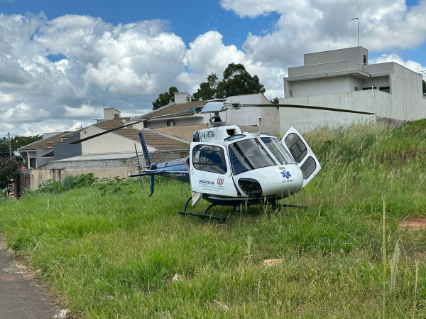 helicóptero do samu