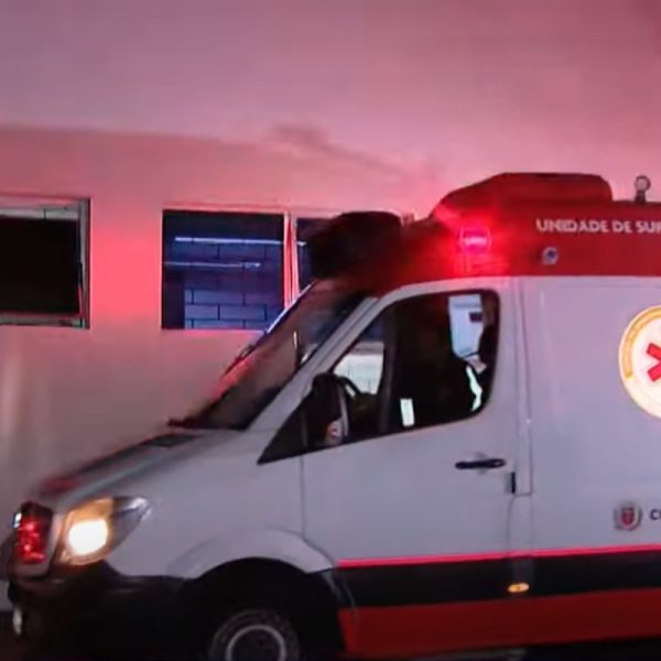 Ambulância levou criança para hospital