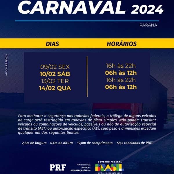 movimento nas estradas do Paraná - Carnaval