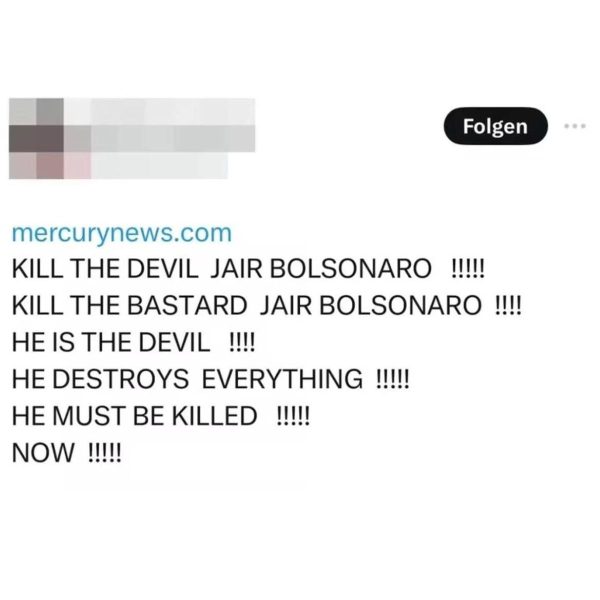 Tweets sobre Bolsonaro fazem julgamento ser suspenso