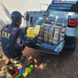 PRF apreende 45 kg cocaína