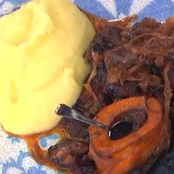 ossobuco com molho de ameixa