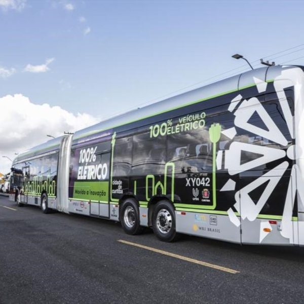 teste de onibus elétrico em curitiba aconteceu em abril