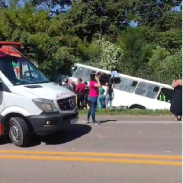  Acidente na BR-116 com ônibus escolar deixa 15 passageiros feridos 