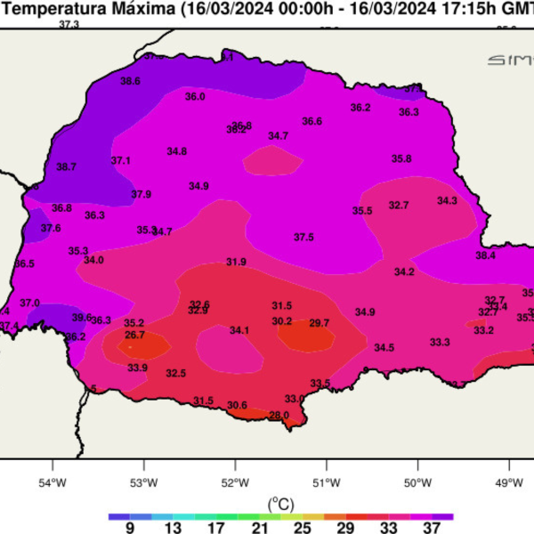 Cidades do Paraná atingem quase 40ºC