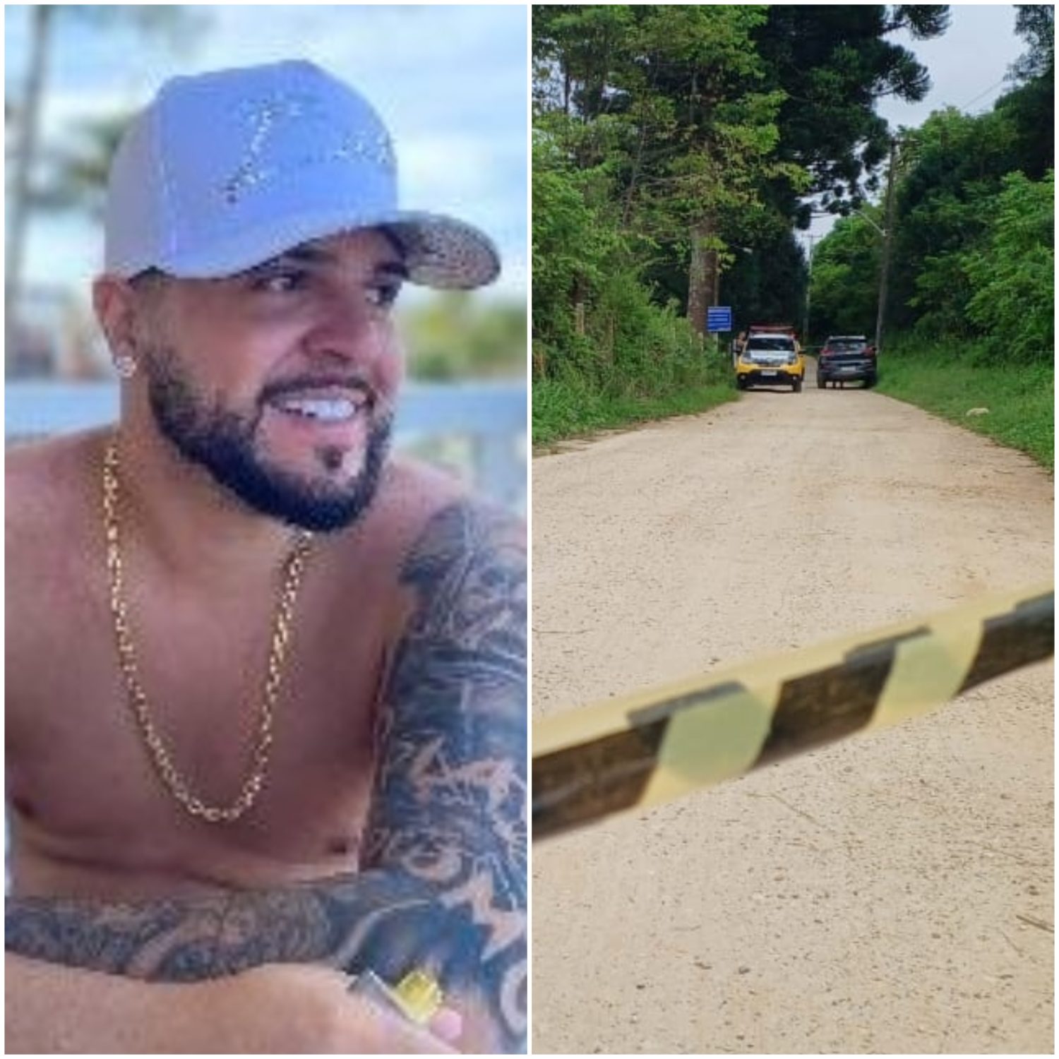  Vinicyus foi encontrado morto no banco do motorista de um carro alugado 