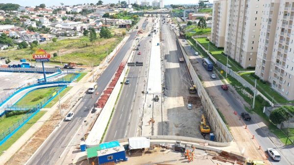 Obras afetam motoristas que passam pela região do Trevo do Atuba, na Linha Verde