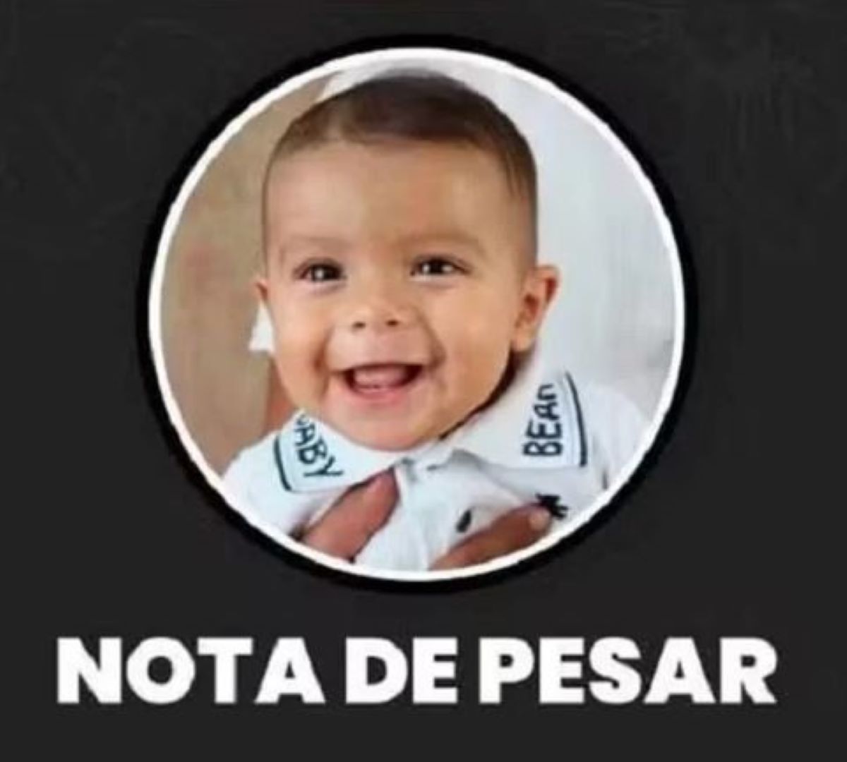  nota de pesar pela morte de bebê 